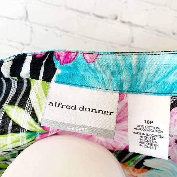 NEW ALFRED DUNNER TROPICAL ST BARTH'S TOP - 16P - Picture 4 of 6